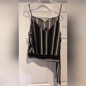 NEW! Express One Eleven Women's Polyester Spandex Black White Pink Cami Tank XL